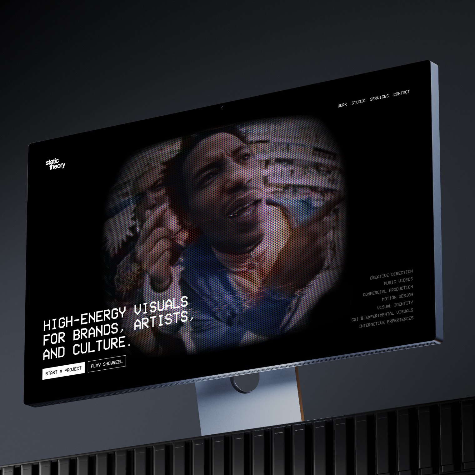CRT-TV Inspired Creative Studio Website Image 2