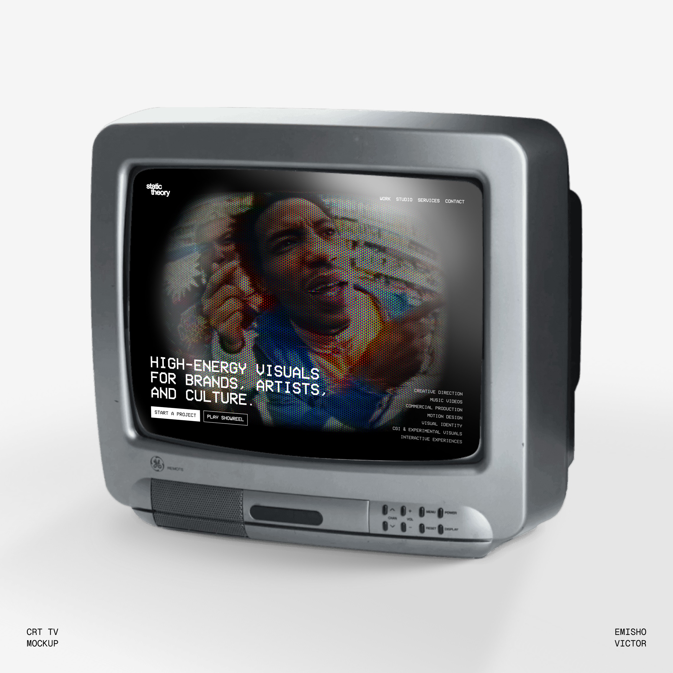 CRT-TV Inspired Creative Studio Website Image 3
