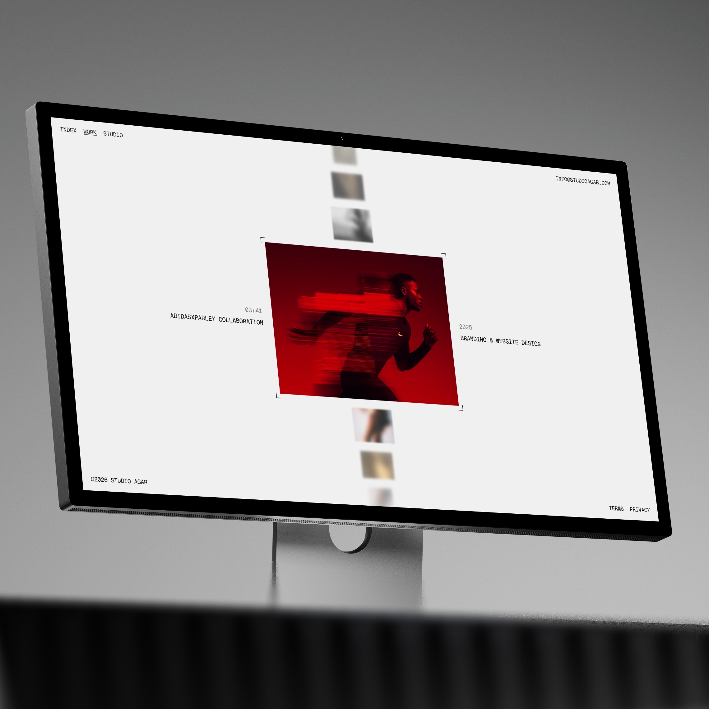 Studio Agar — Minimal Editorial Portfolio Concept Image 0