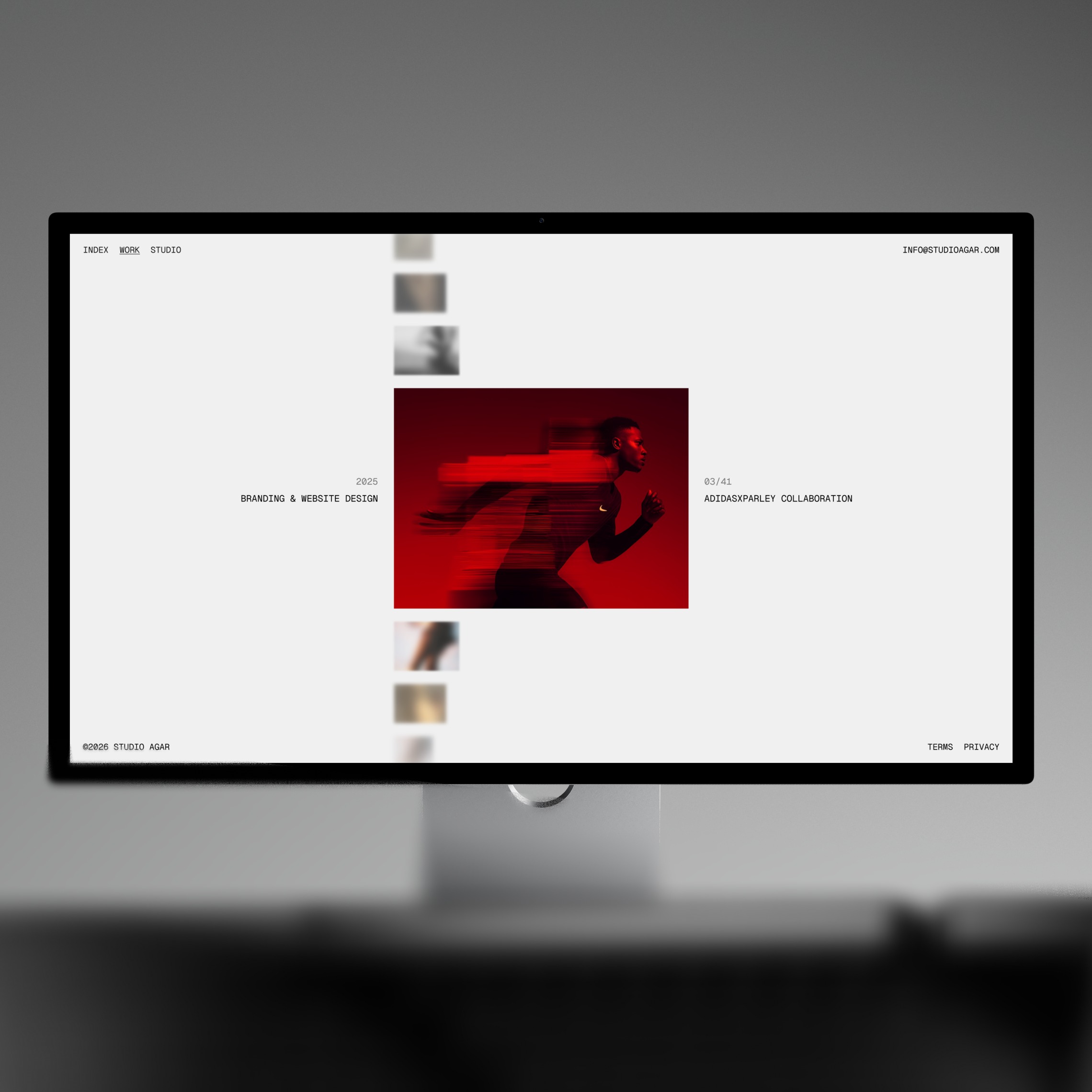 Studio Agar — Minimal Editorial Portfolio Concept Image 2