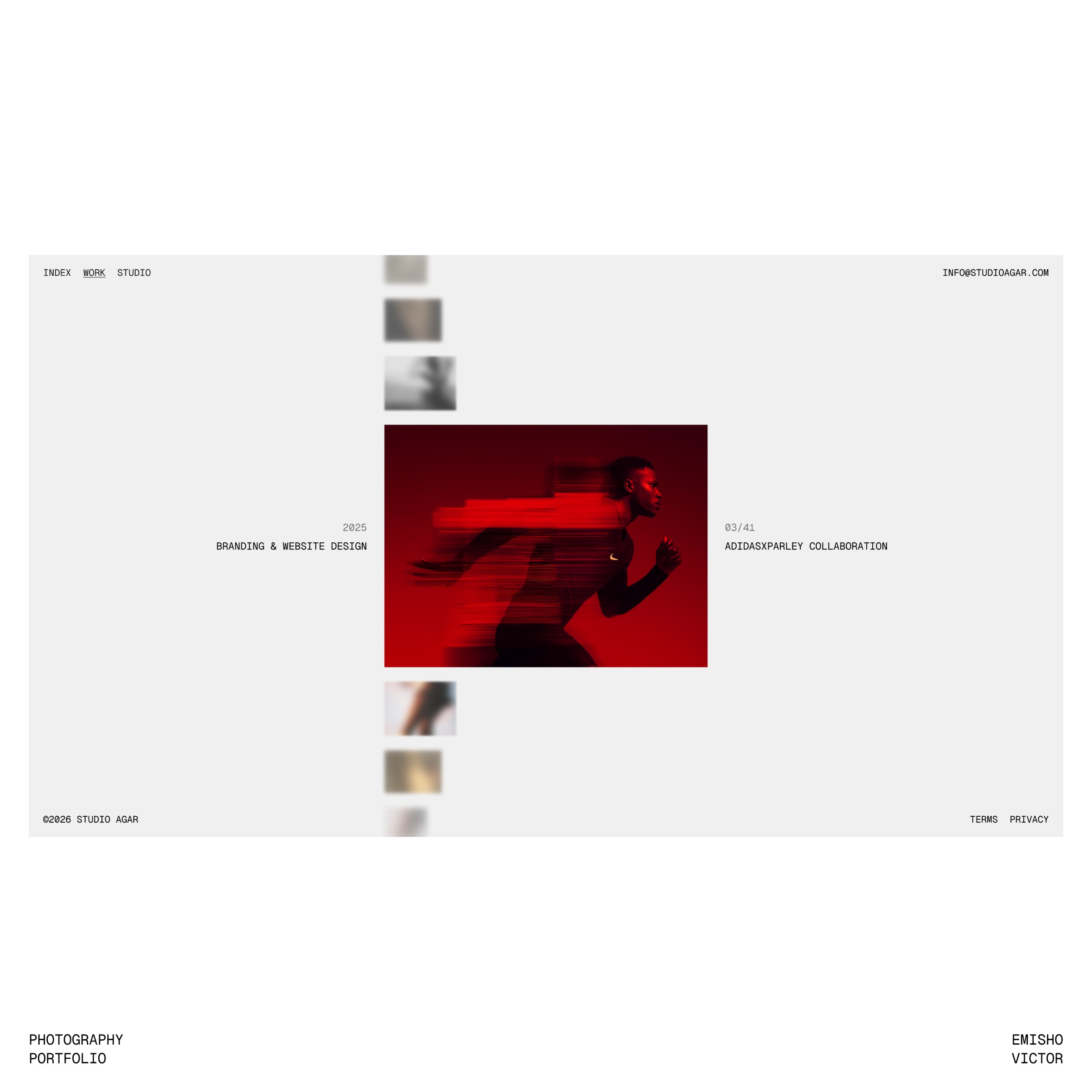 Studio Agar — Minimal Editorial Portfolio Concept Image 3