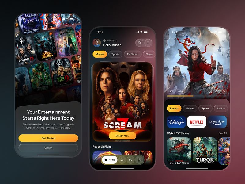 Movie Streaming App UI/UX