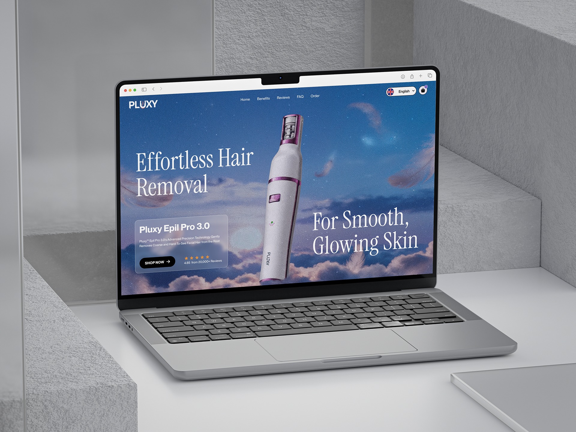 Beauty Product eCommerce Website | Shopify Store UI/UX Image 1