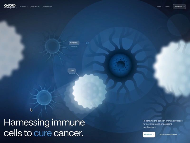 Website Design for a Biopharmaceutical Research Company