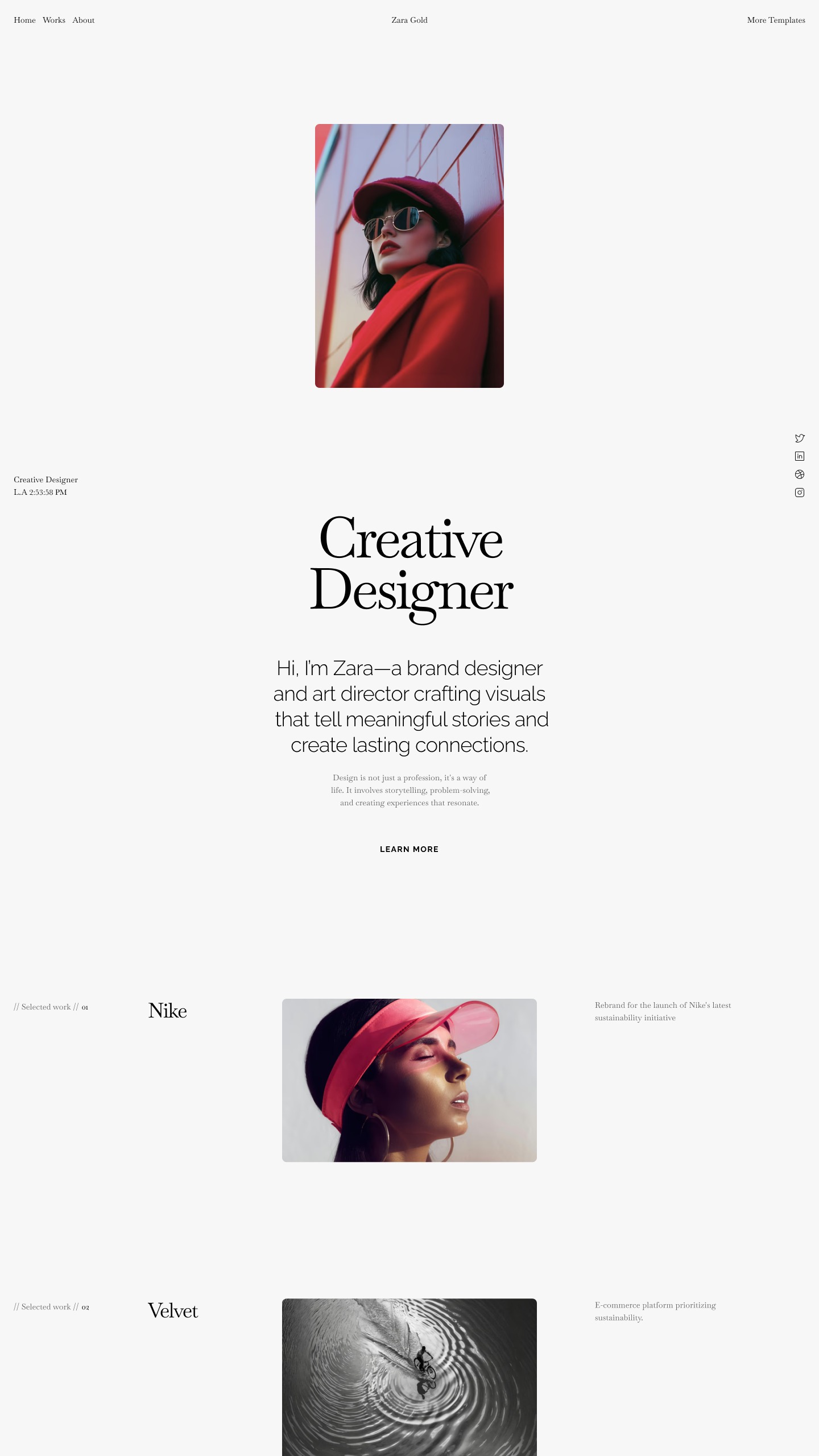 Zarafolio - Framer Template | Volt Supply Image 0