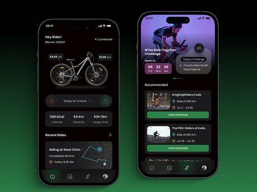 Smart Bike Tracking Mobile App UI Design on Behance