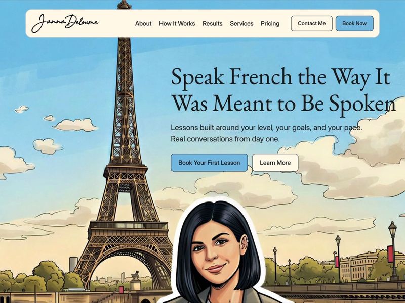 French Tutor Personal Website