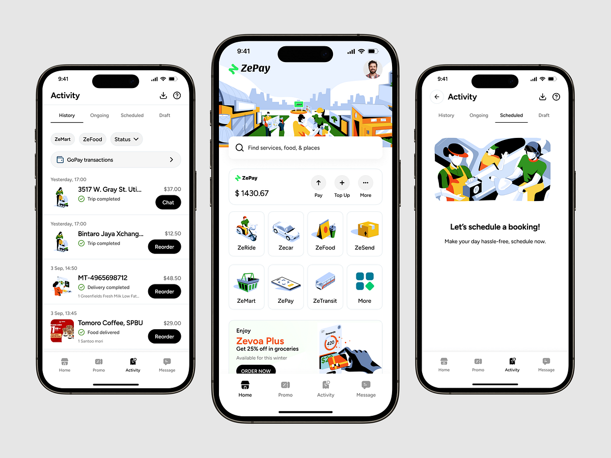 ZePay – Fintech Super App Design Image 0