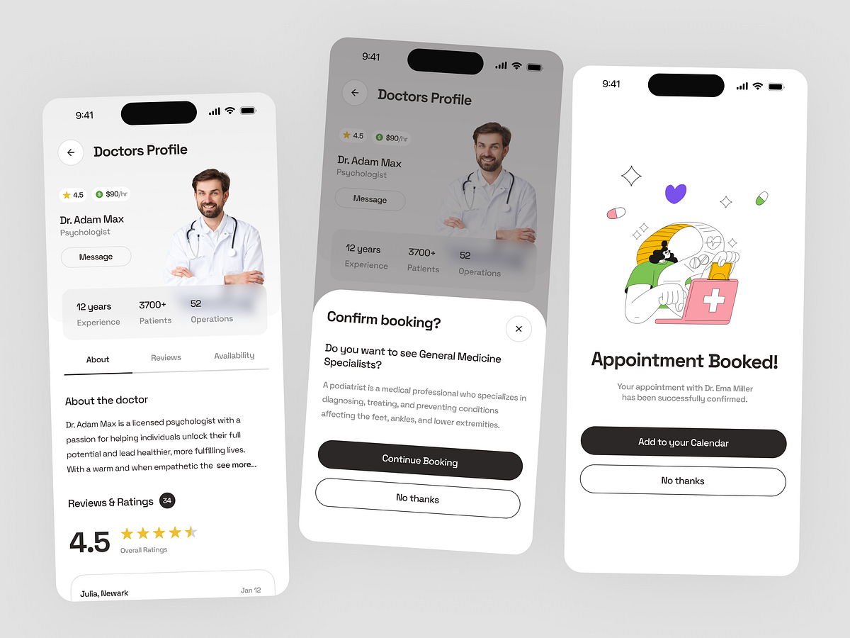 Medical Mobile App | Doctor Profiles and Appointment Booking Image 0