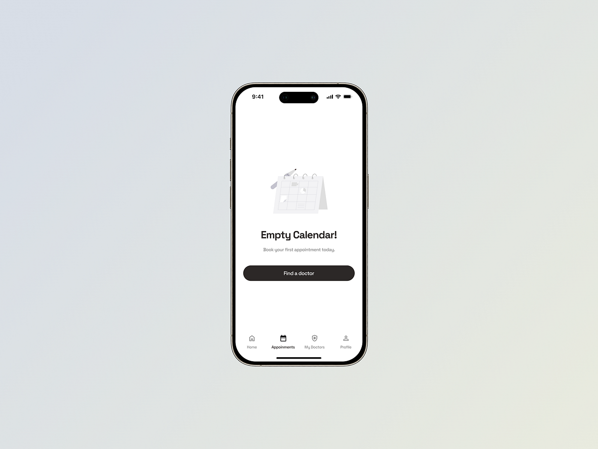 CuraDoc Medical Mobile App - Appointment Scheduling Flow Image 1