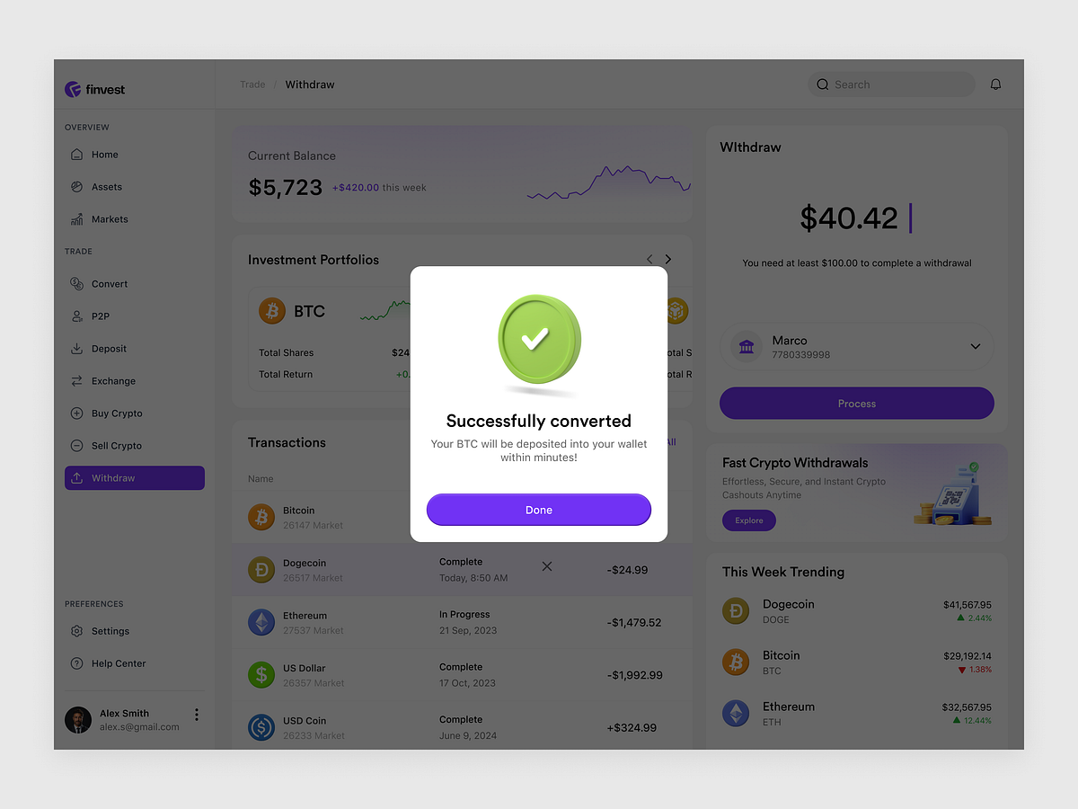 Fintech Dashboard Design Image 0