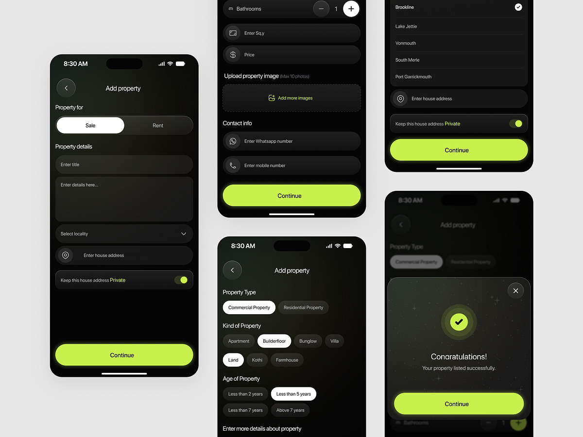 Property Listing – Mobile App Design Image 0