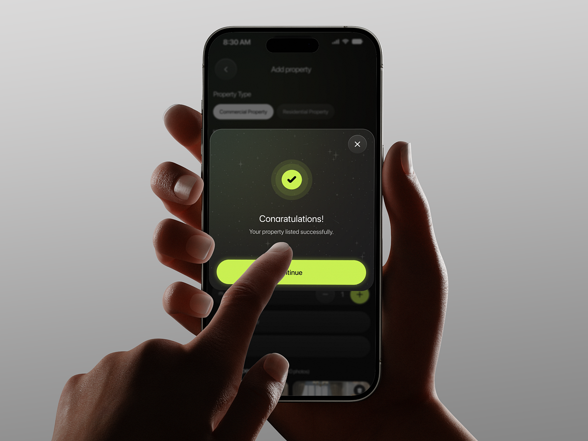 Property Listing – Mobile App Design Image 1
