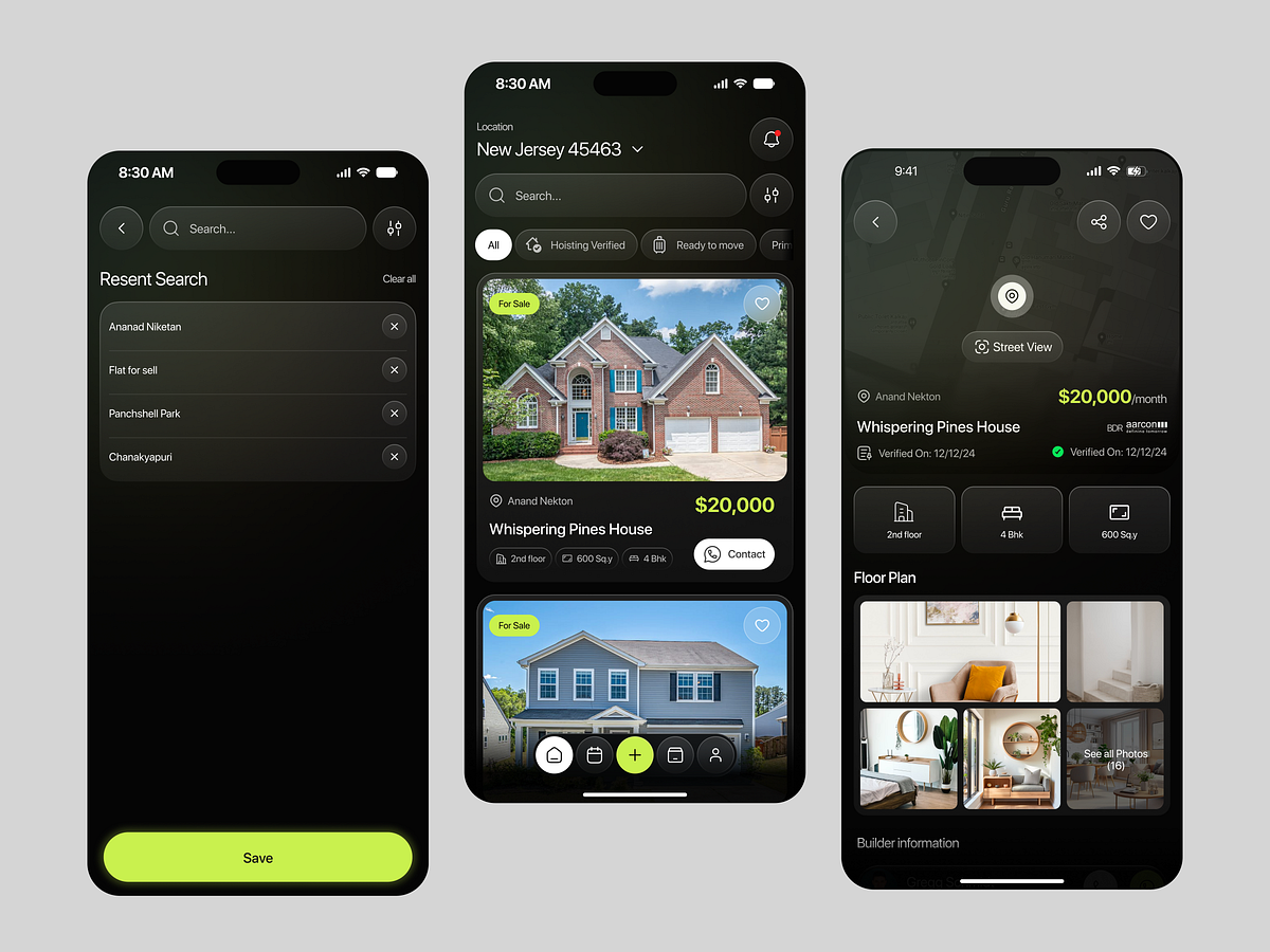Real Estate Mobile App – Modern Property Search UI  Image 0