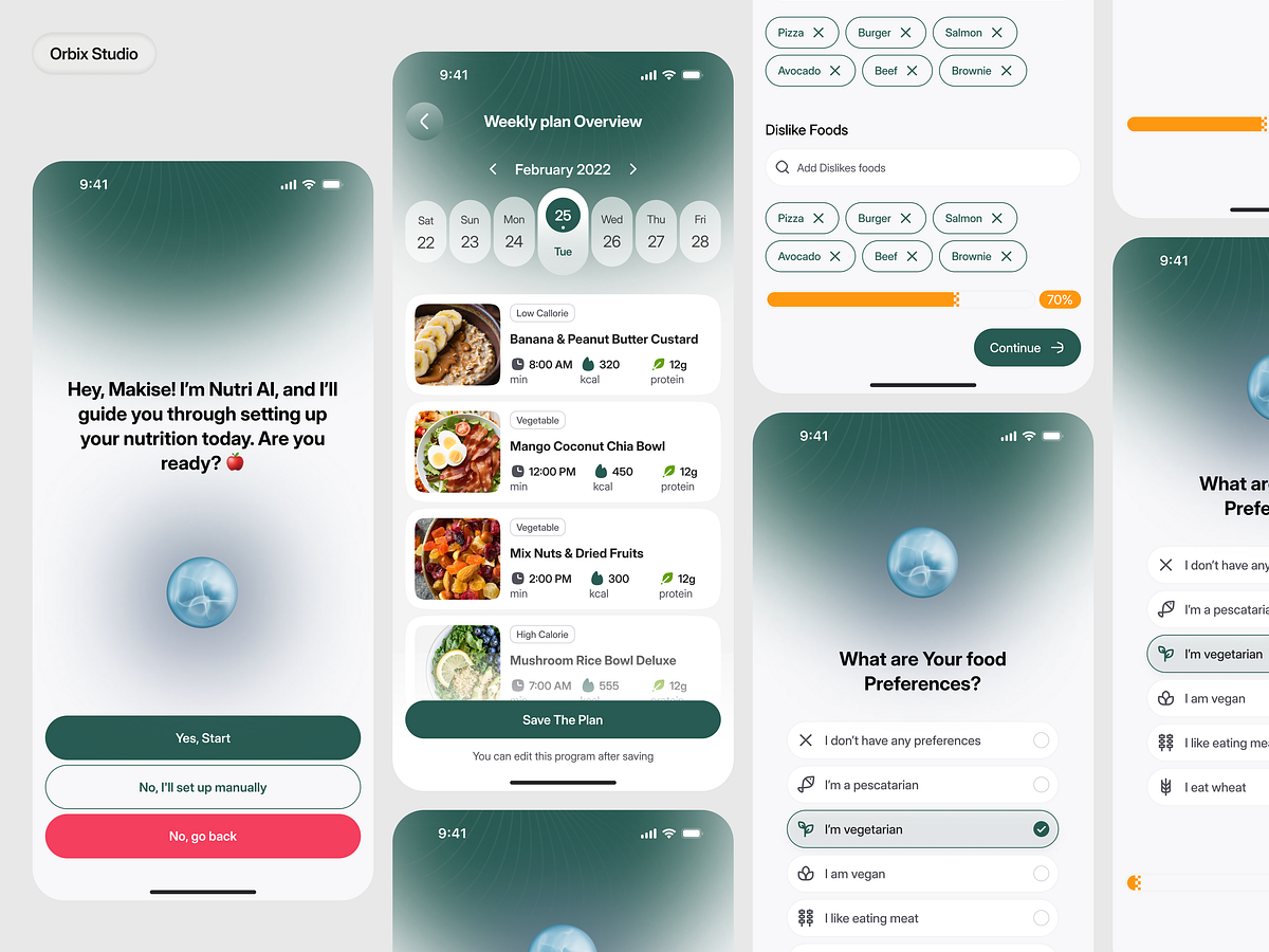 Smart Fitness Nutrition App Design
