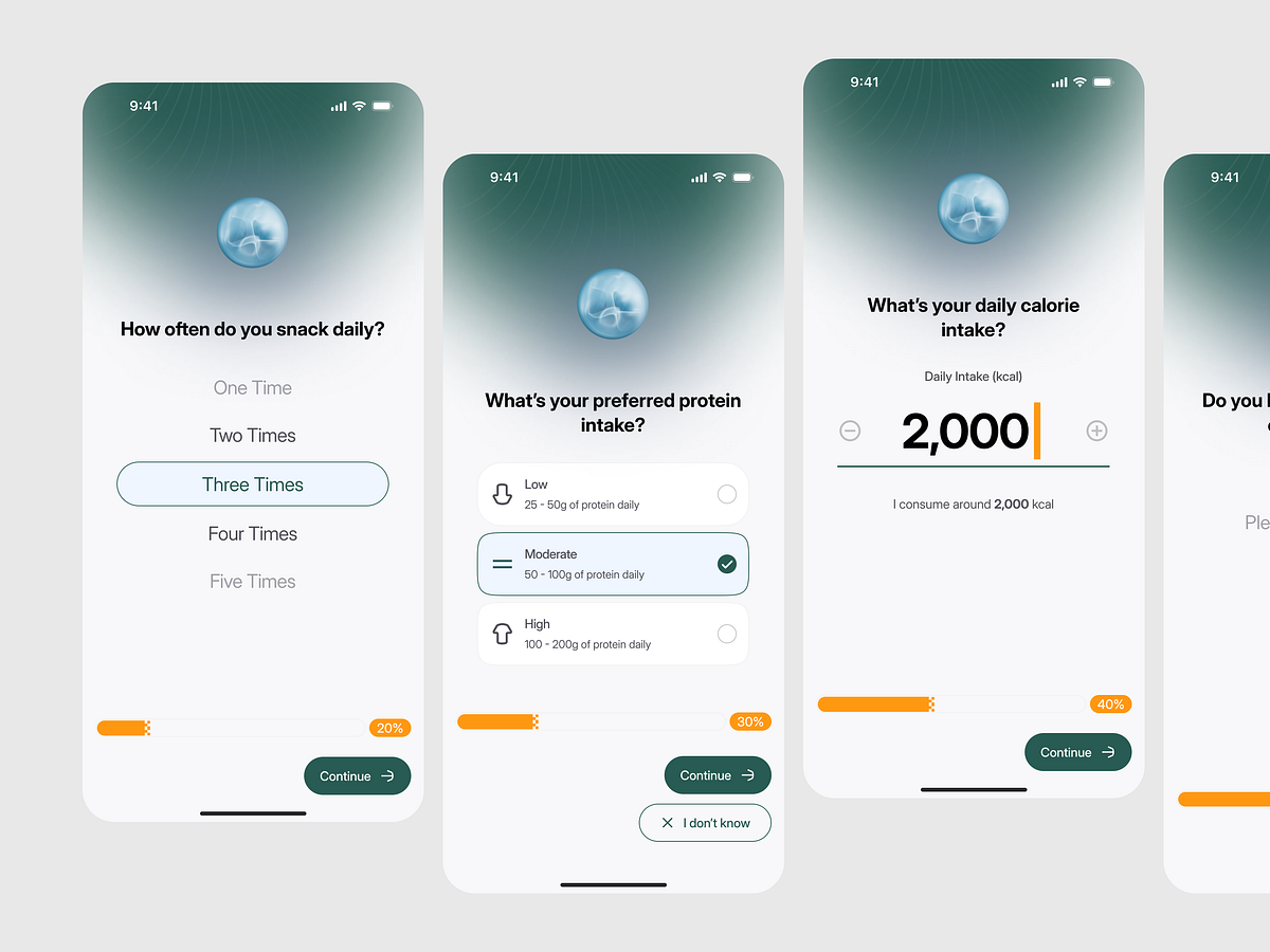 Smart Fitness Nutrition App Design Image 1