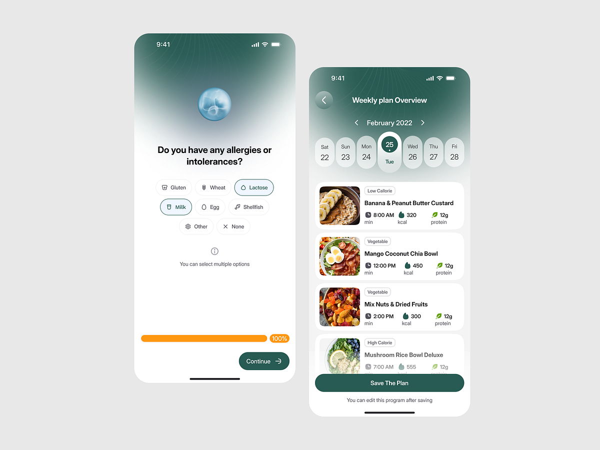 Smart Fitness Nutrition App Design Image 4