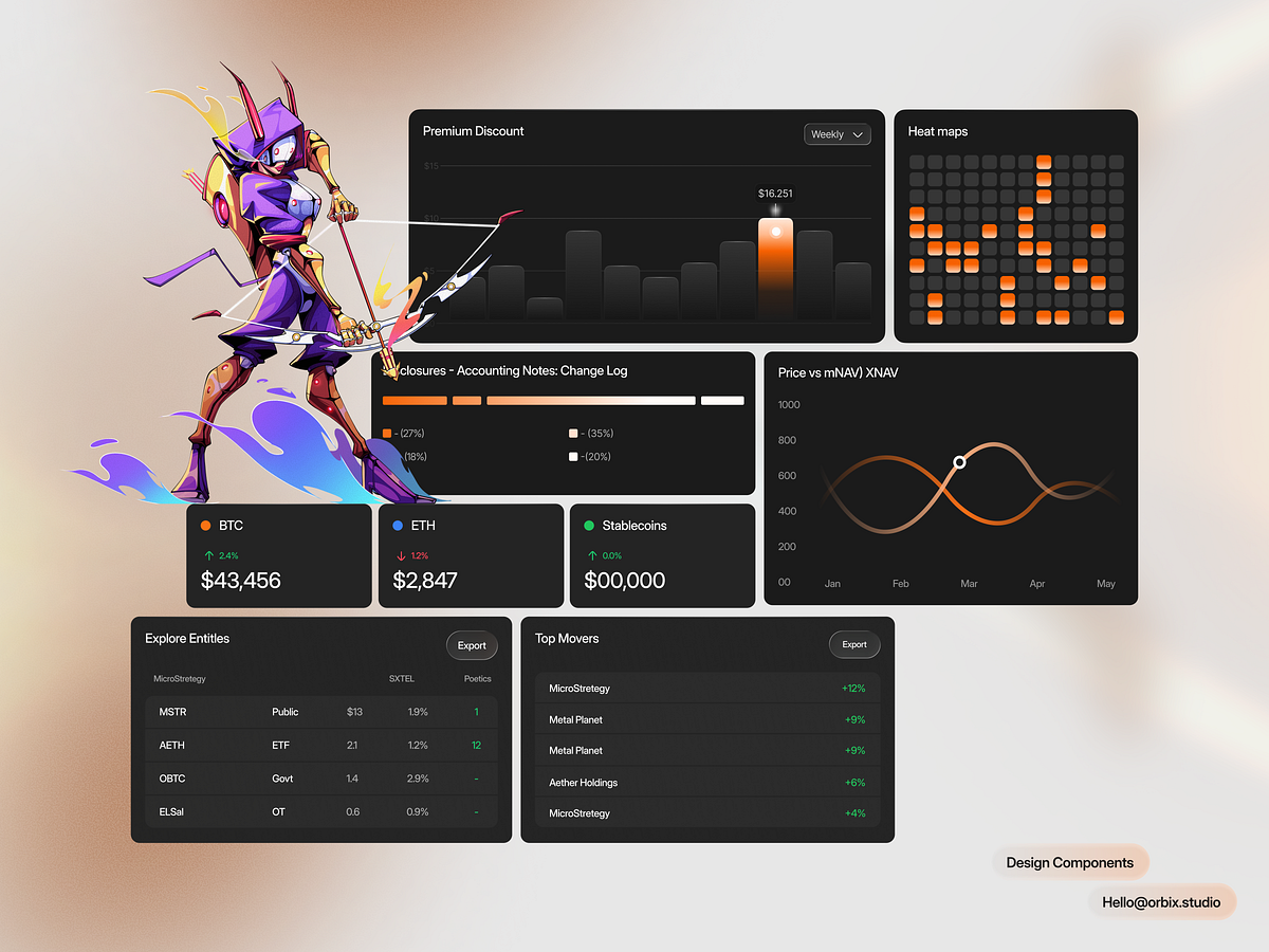 Crypto Analytics UI Component Design