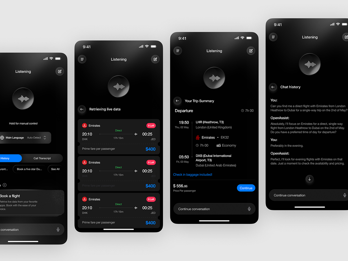 CoreAssist -  Ai Voice Mobile App Design Image 0