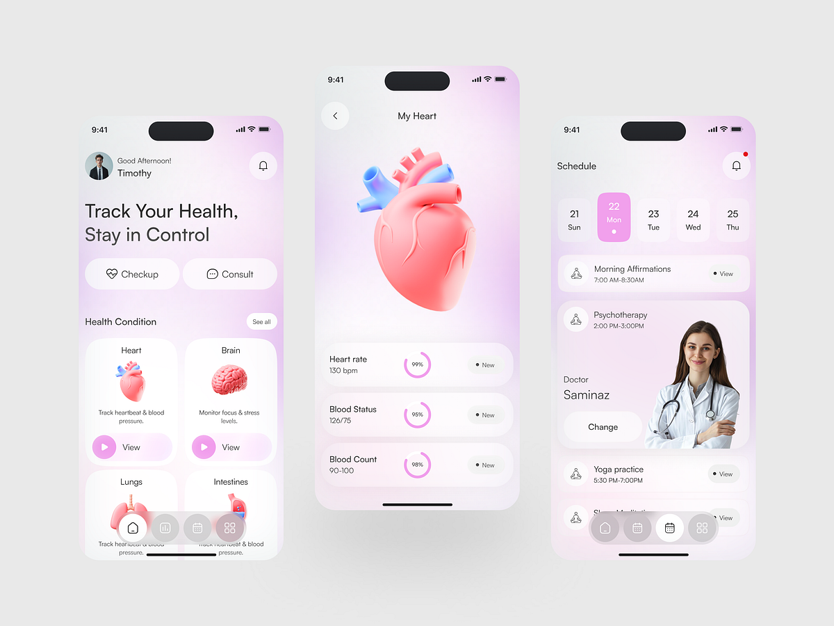 HealSync - Healthcare Mobile App Design Image 0