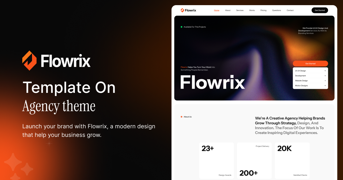 Flowrix- Webflow HTML website template