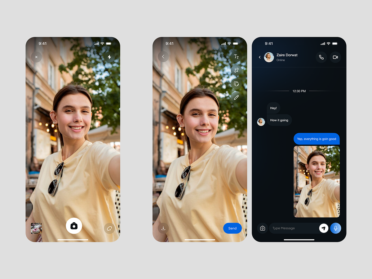  AI-Powered Social Media App – Message Screen Image 0