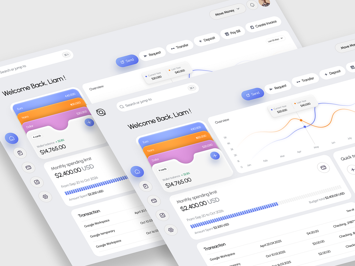 Fintech Dashboard UI - Personal Finance Management Image 0