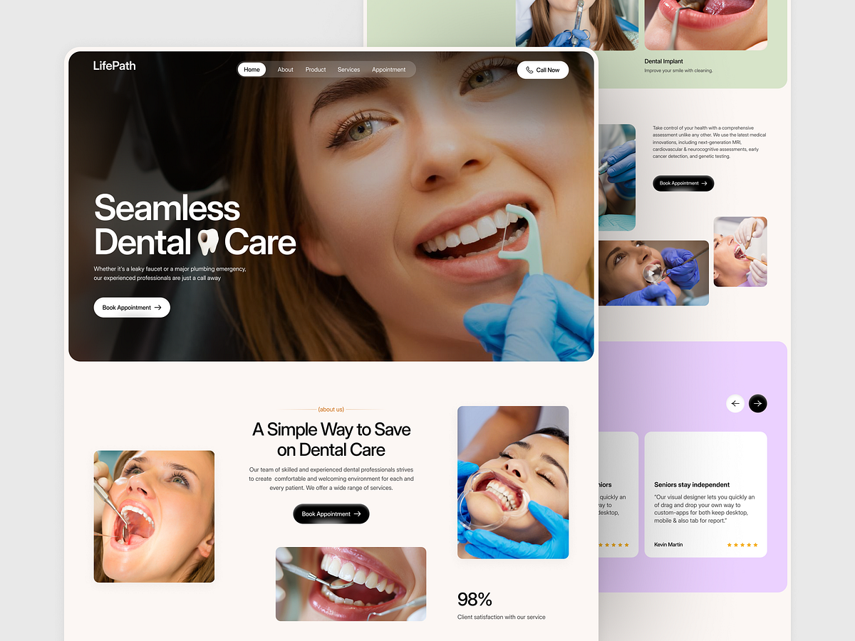 LifePath - Dental Clinic Website Design Image 1