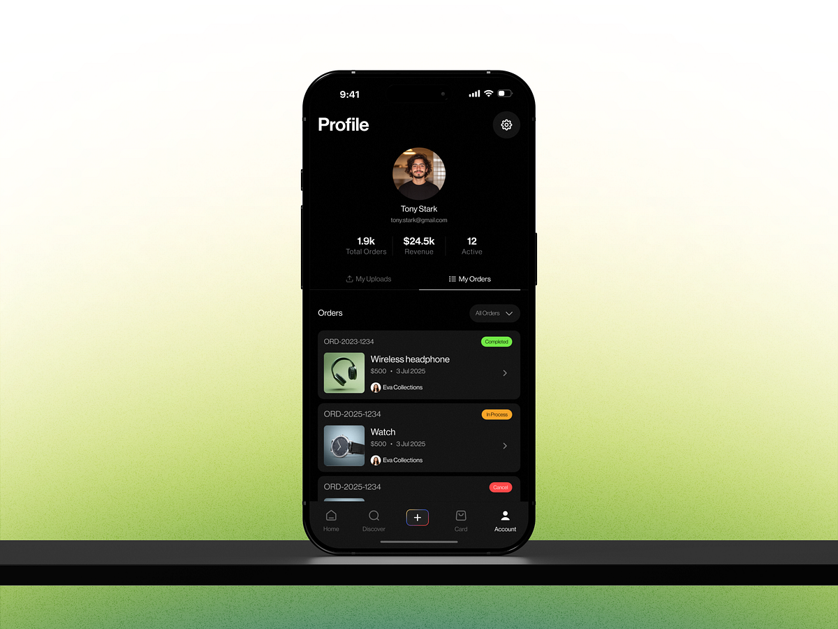 E-commerce Marketplace App | Product & Profile UI Image 0