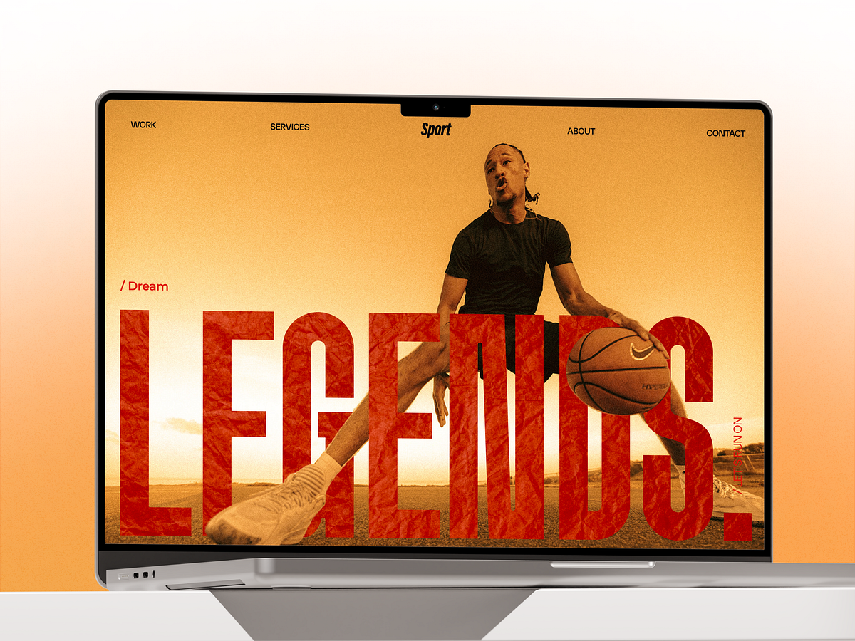 Sports Website Design | Athlete Branding Landing Page