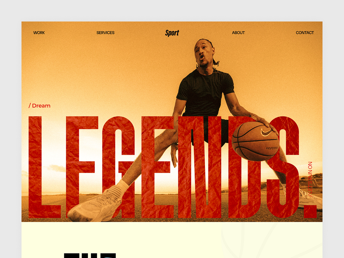 Sports Website Design | Athlete Branding Landing Page Image 0