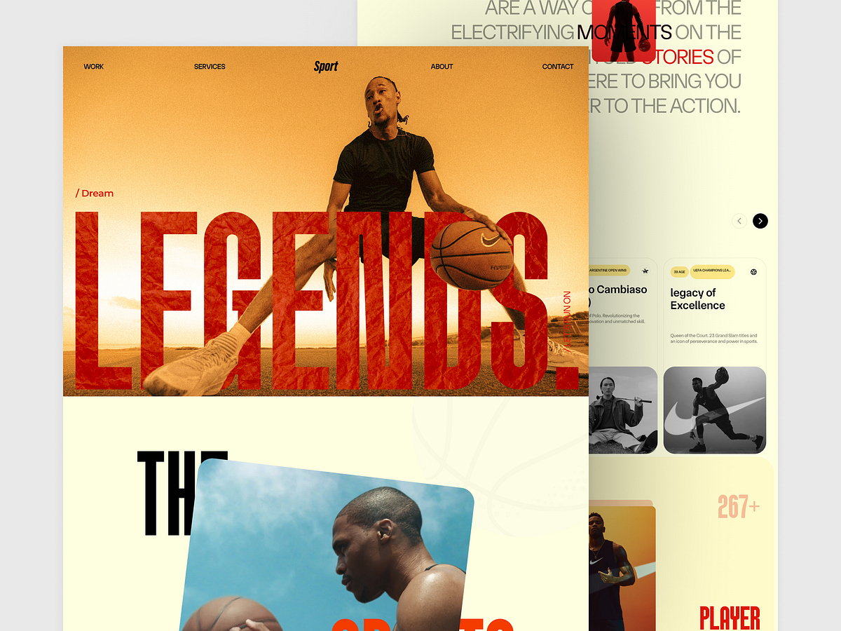 Sports Website Design | Athlete Branding Landing Page Image 1