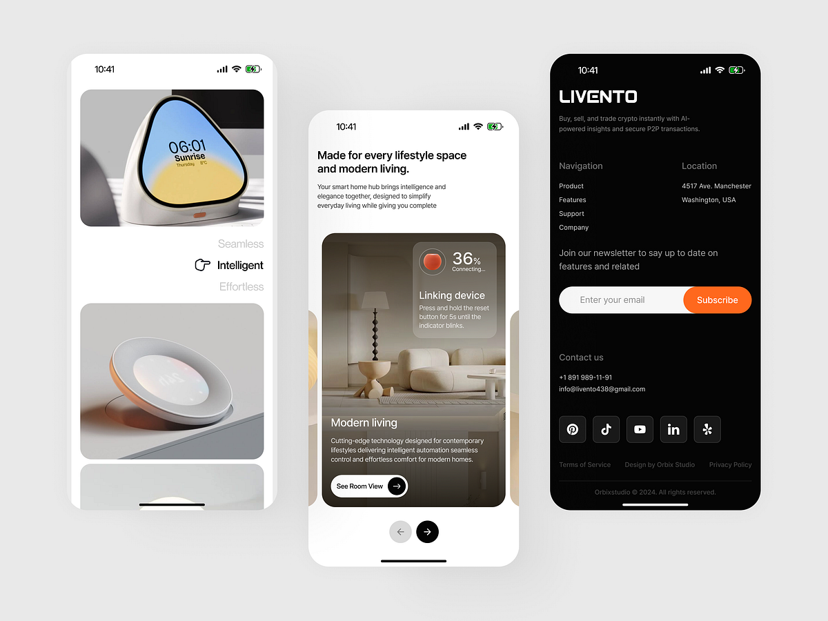 Responsive Home Website Design |  Automation Platform Concept Image 1