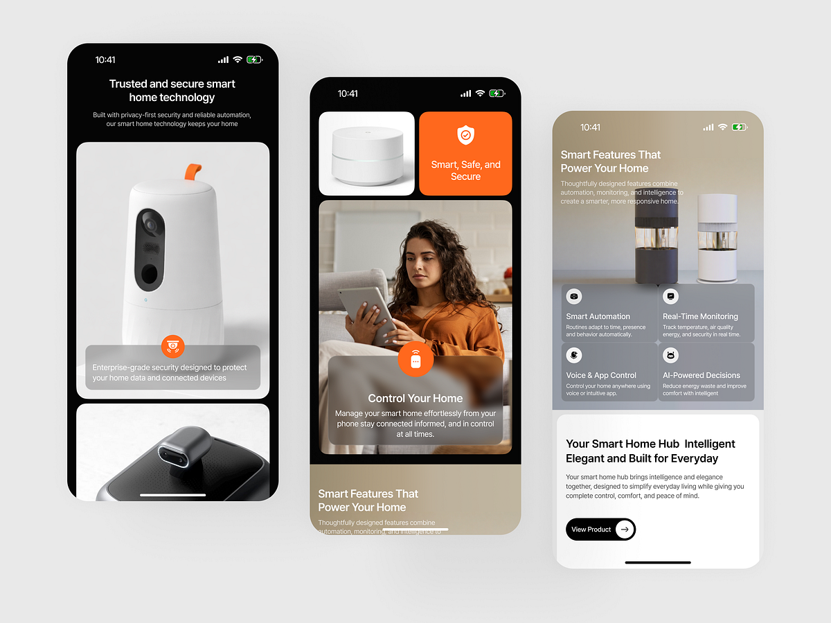 Responsive Home Website Design |  Automation Platform Concept Image 2