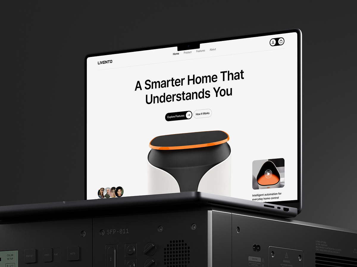 Smart Home Website Design | AI-Powered Home Automation Concept Image 0