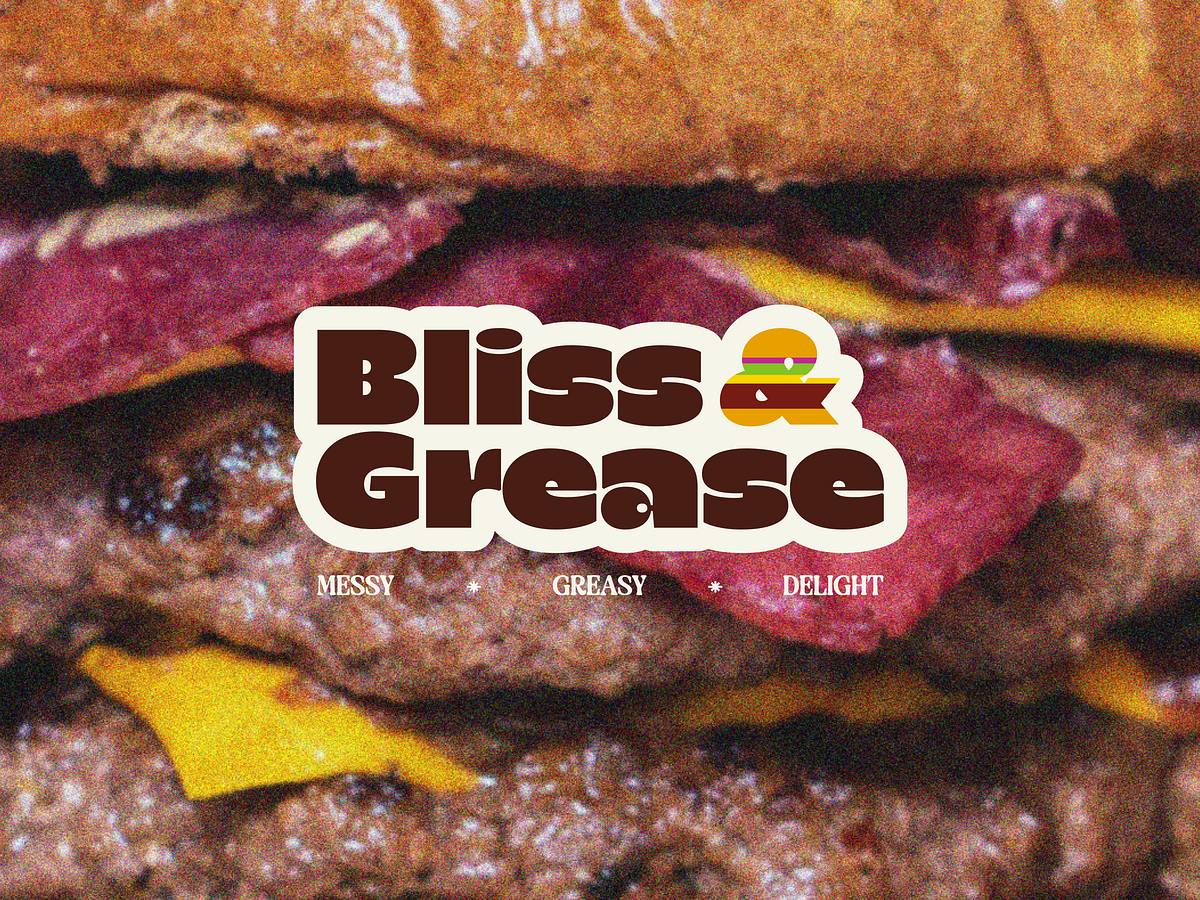 Bliss & Grease – Bold Burger Brand Identity | Fast Food Branding