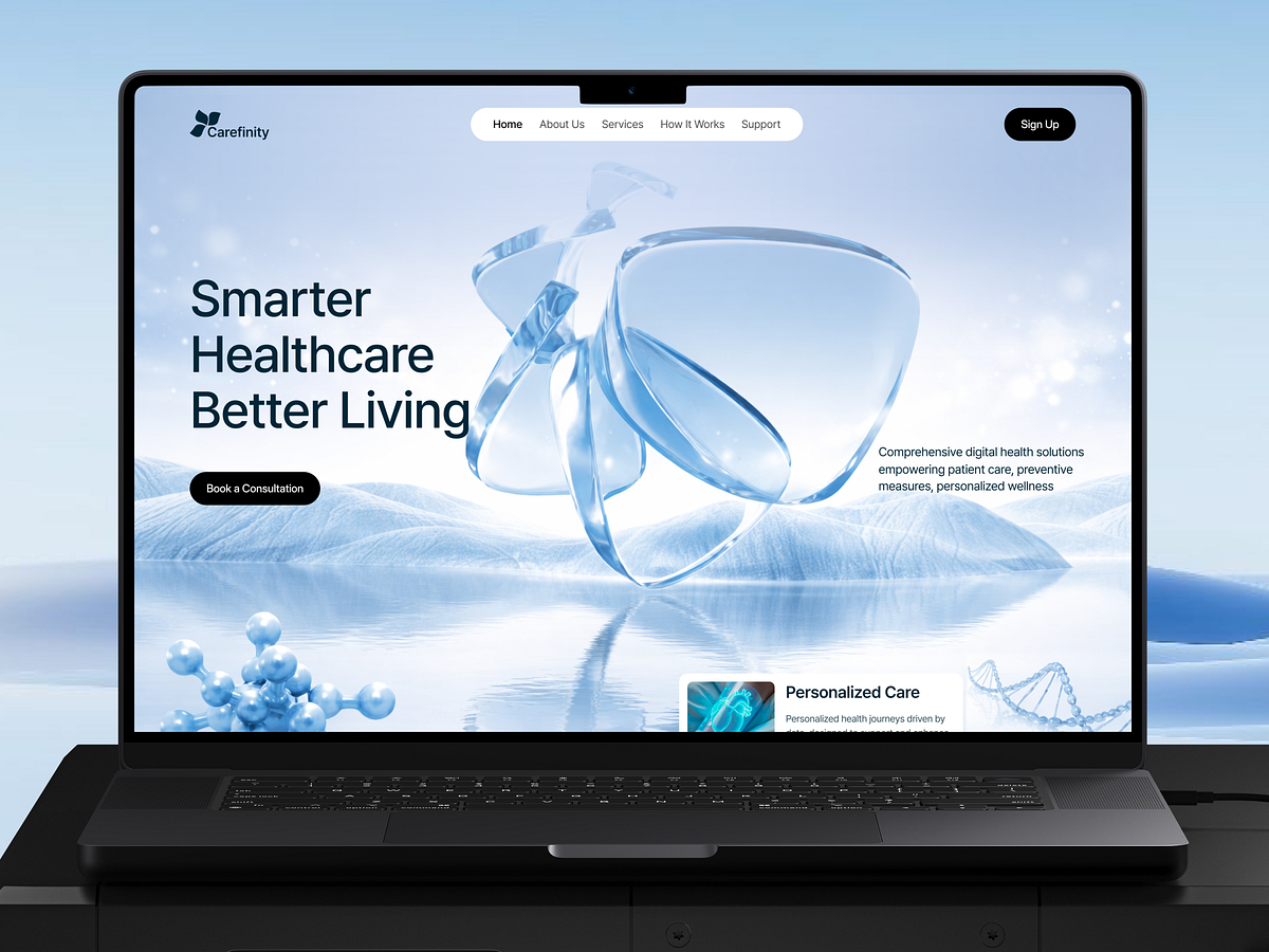 Carefinity - Healthcare Website Design Image 1