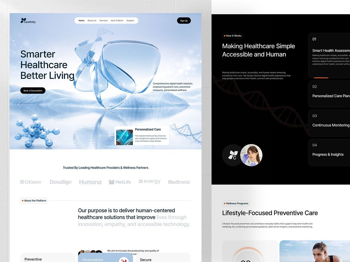 Carefinity - Healthcare Website Design Image 2