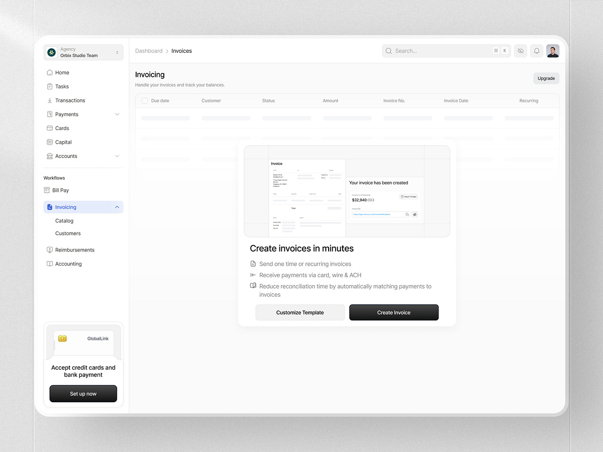 Modern Invoicing Dashboard Management System Image 2