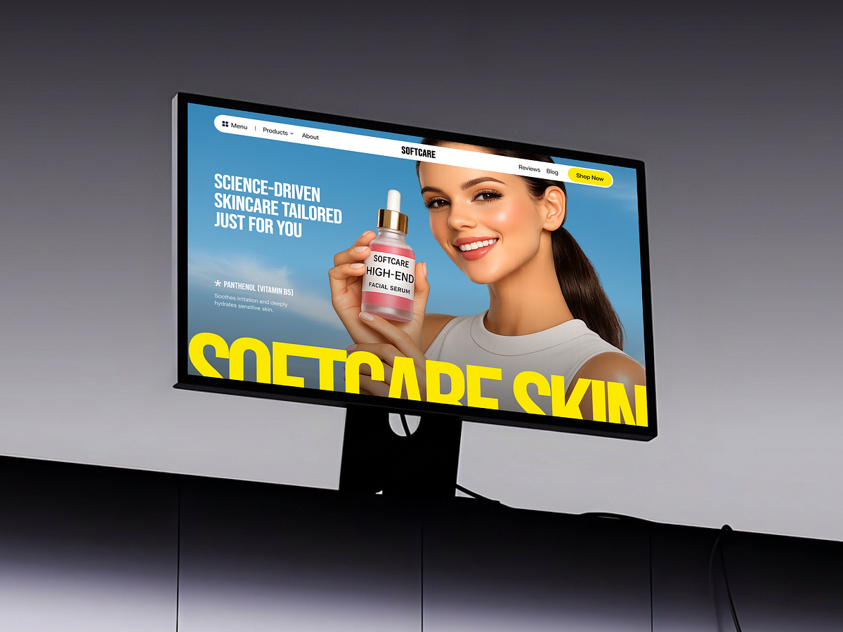 Skincare E-commerce Website Design Image 0