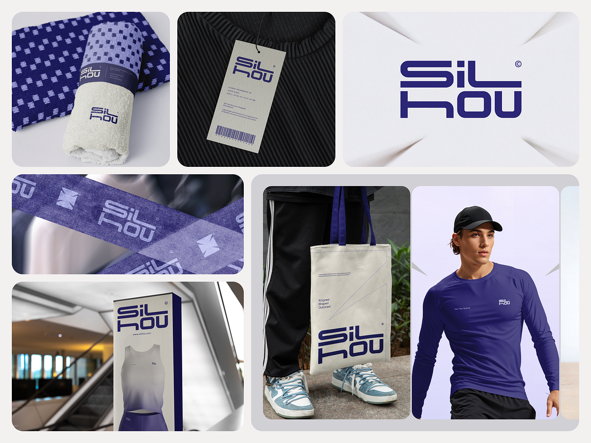 SILHOU – Modern Sportswear Brand Identity System Image 0