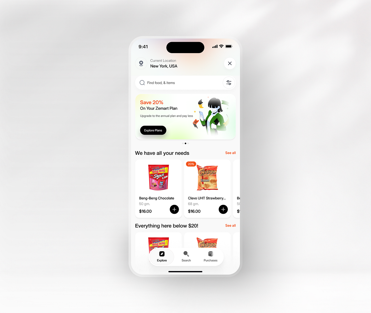 Modern Grocery Ecommerce Mobile App UI Image 0