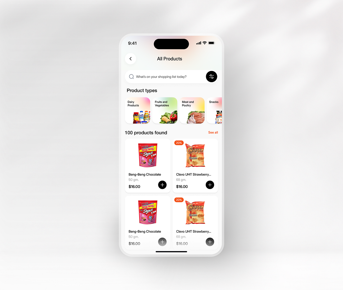 Modern Grocery Ecommerce Mobile App UI Image 1