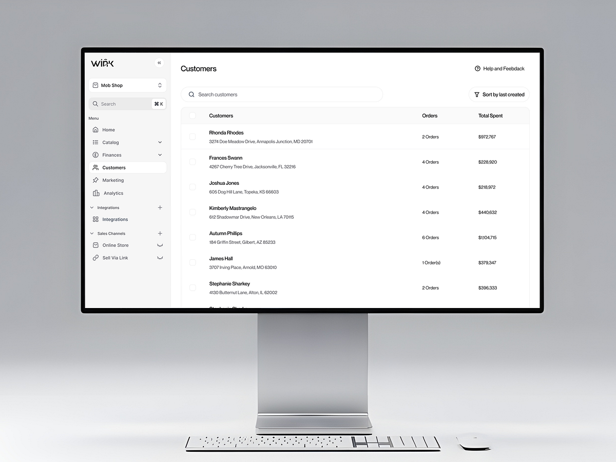 Winx - Customer Management Dashboard Design Image 2