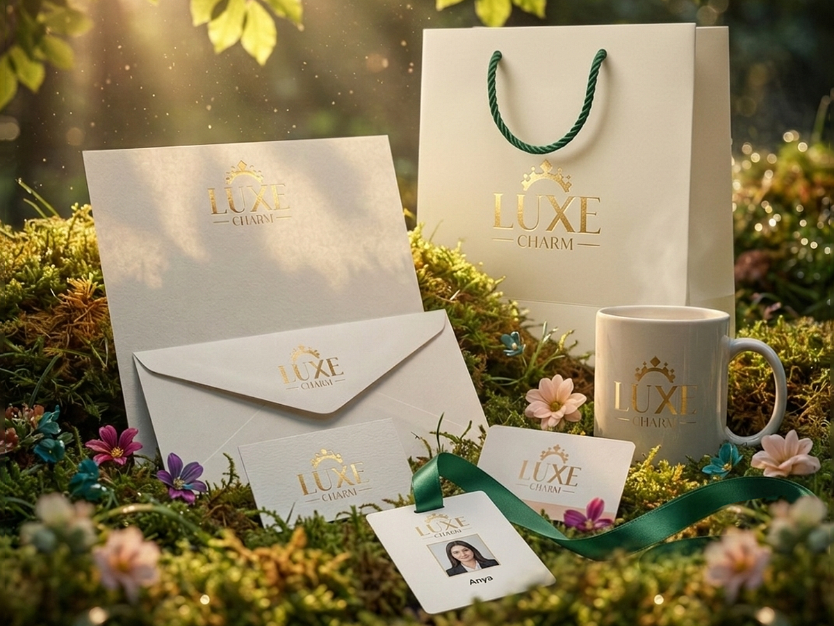 Luxe Charm Jewelry Branding & Packaging Design Image 1