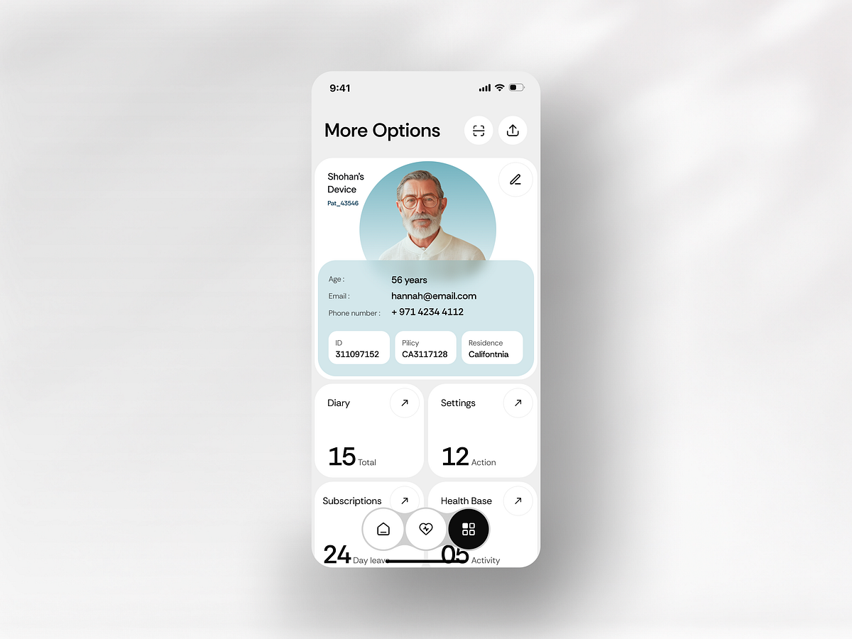 WellNest Health Tracking Dashboard UI Design Image 3