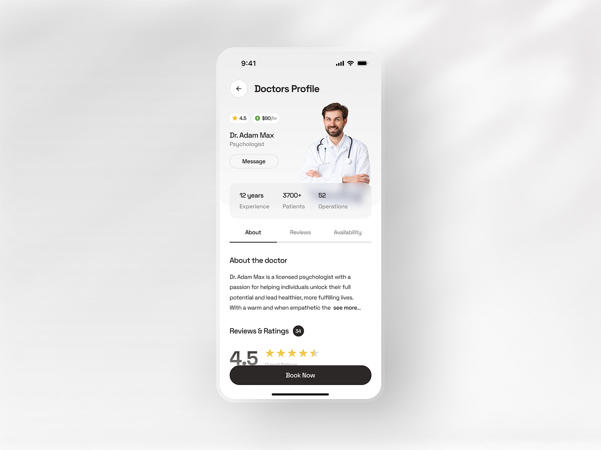 Healthcare Mobile App UI – Doctor Appointment & Medical Booking Experience Image 5