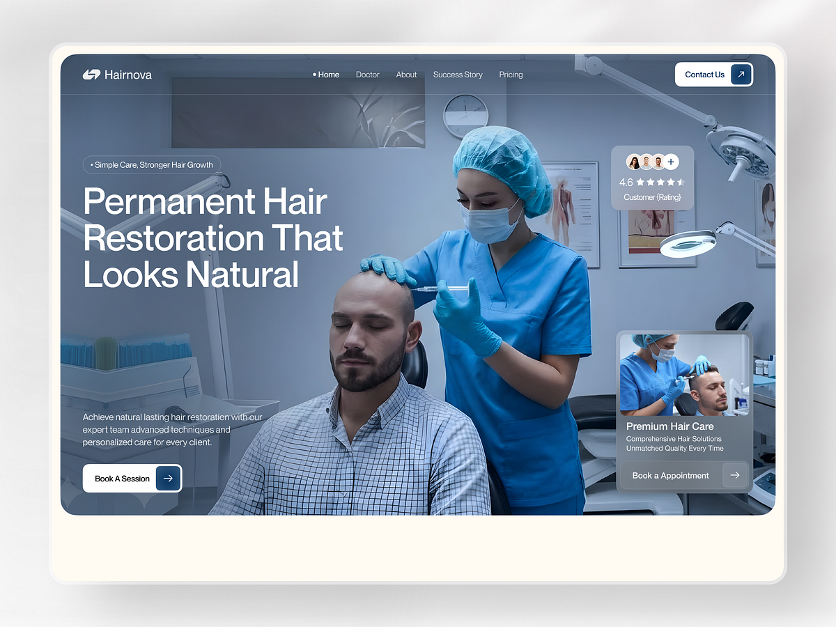 Designing Trust in Hair Restoration Image 0