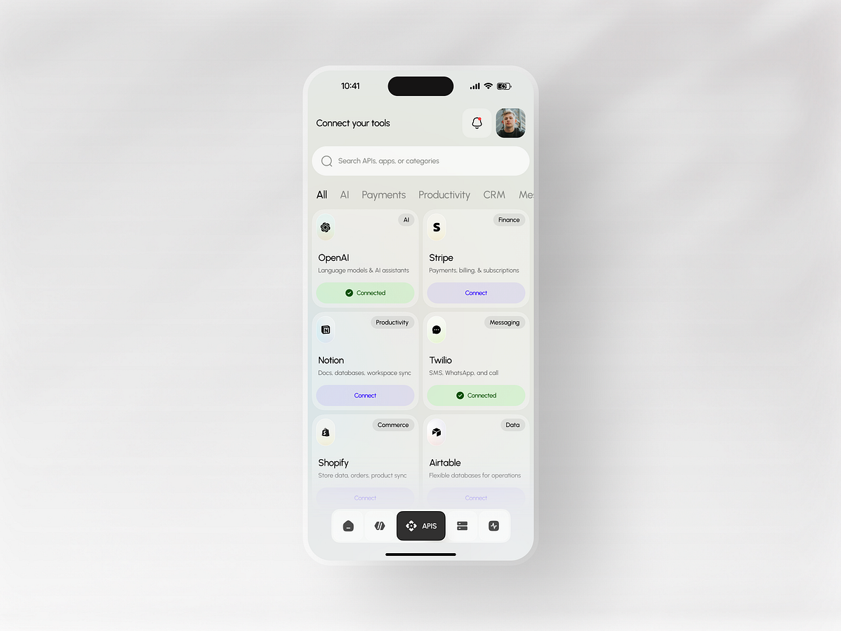 AI Automation SaaS App — Mobile Dashboard UI Image 2