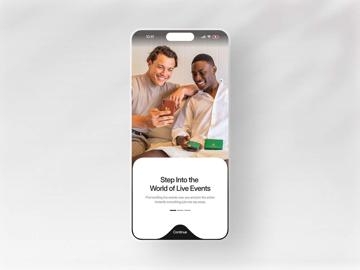 Event Ticket Booking App Design Image 1